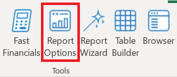 Report Options