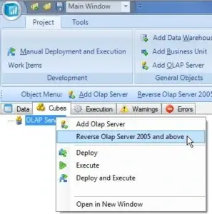 Reverse Engineer an OLAP