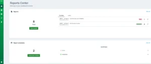 reports center homepage