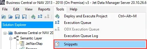 How to Create OLAP Snippets? - Global Data 365