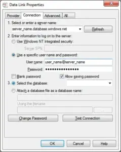 Azure SQL Data Source in Jet Reports