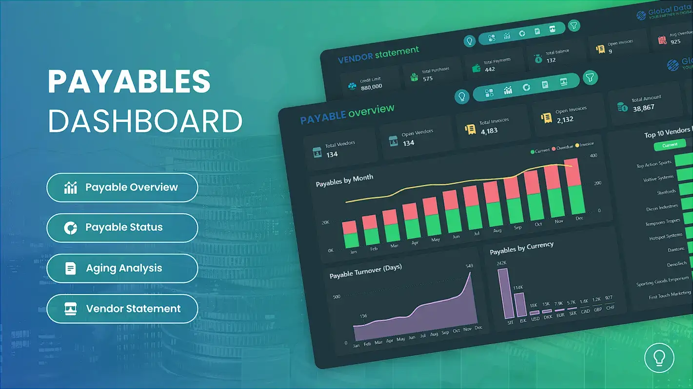 Power BI accounts payable dashboard Power BI accounts payable dashboard