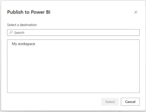 power bi publish