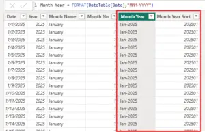 date table in power bi