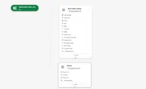 the table format of connecting power apps to dataverse